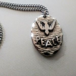 Steel Peace pendant necklace